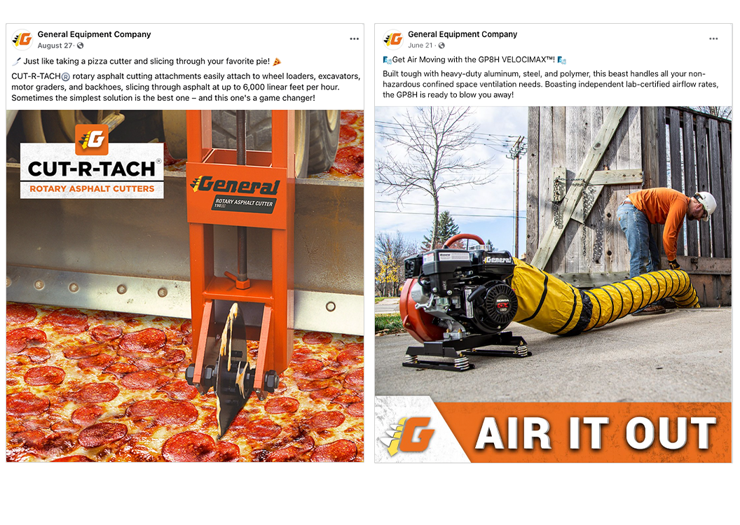Rotary Asphalt Cutter and GPSH VELOCIMAX TM Social Posts